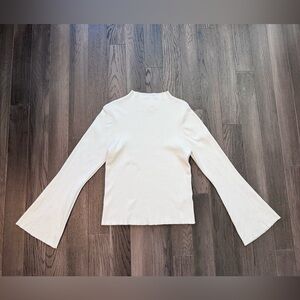 Anthropologie Mockneck Bell Sleeves Knit Top Seeater